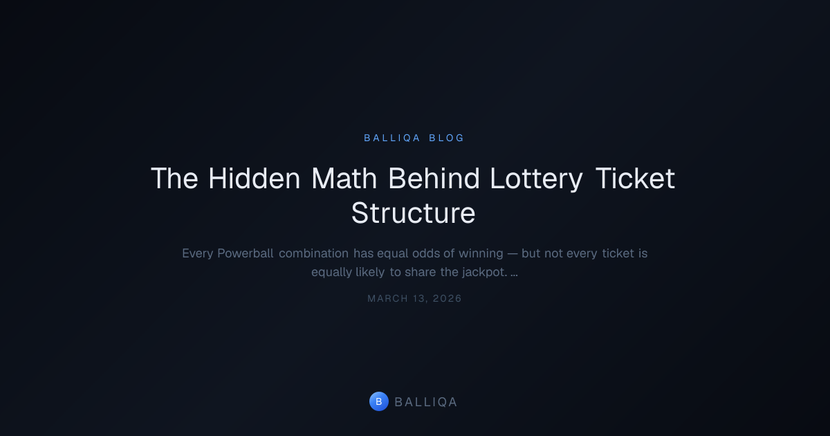 The Hidden Math Behind Lottery Ticket Structure | Balliqa
